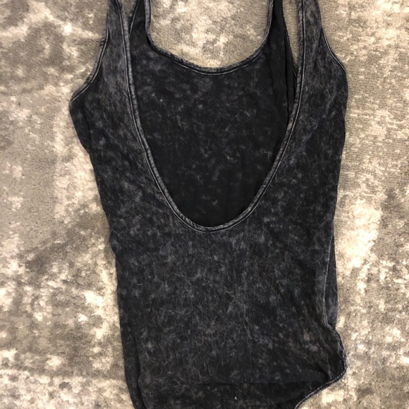 Black/Cloudy Bodysuit Open Back - Picture 2 of 3